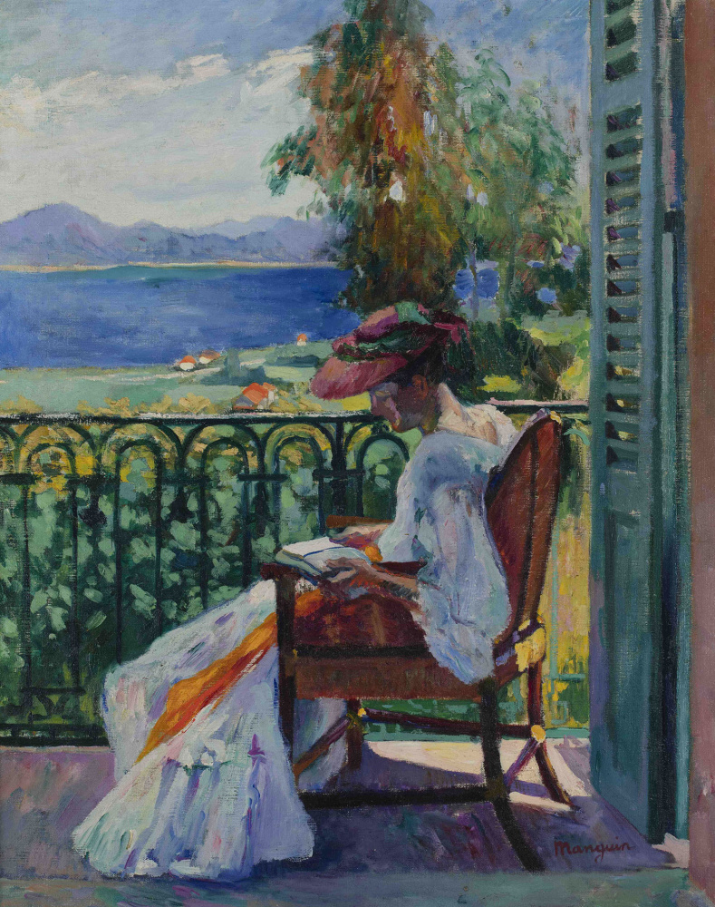 Henri Manguin. Joan on the balcony, Villa Demie