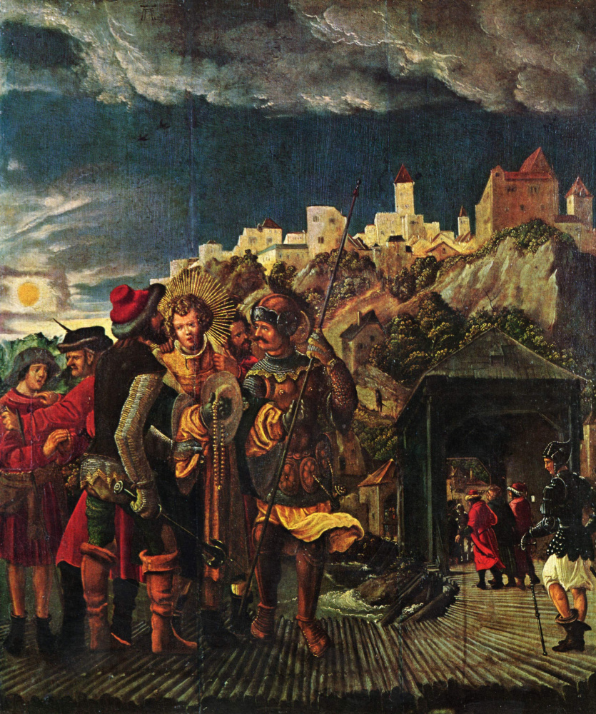 Albrecht Altdorfer. The life of St. Florian, scene from the life of St. Florian, St. Florian the capture of