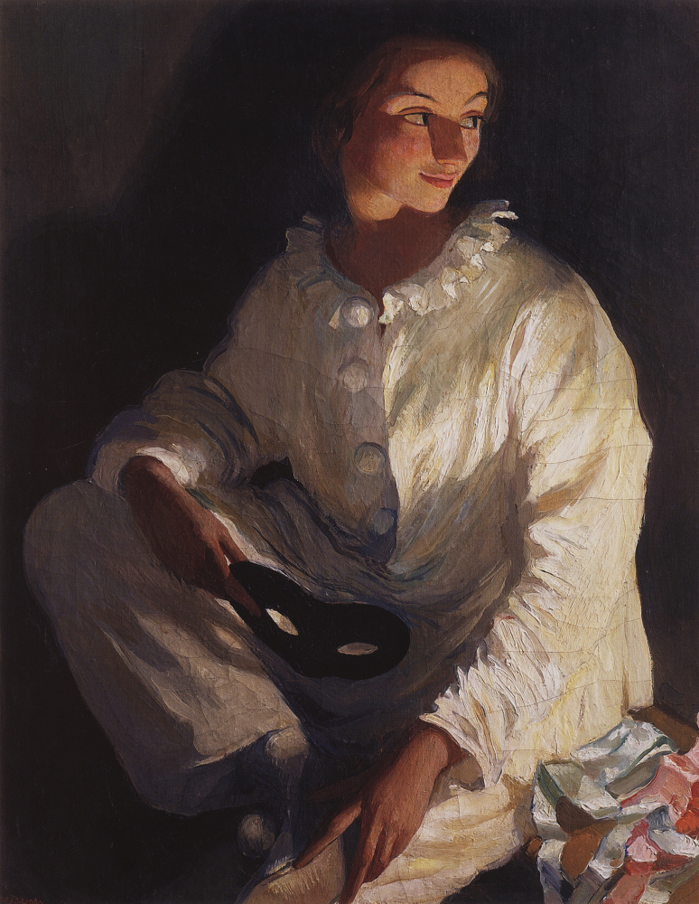 Zinaida Serebriakova. Self-portrait in the costume of Pierrot