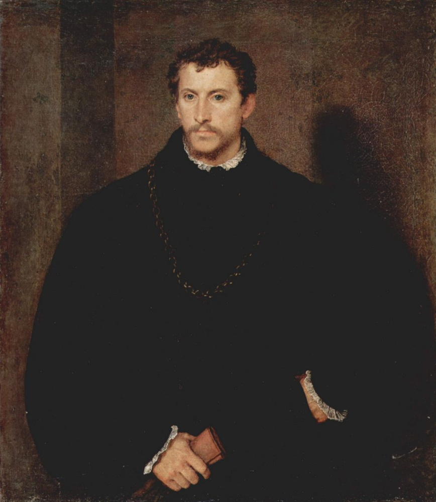 Titian Vecelli. Portrait of a young man (Portrait of Ippolito Ferrarese lawyer Riminaldi)