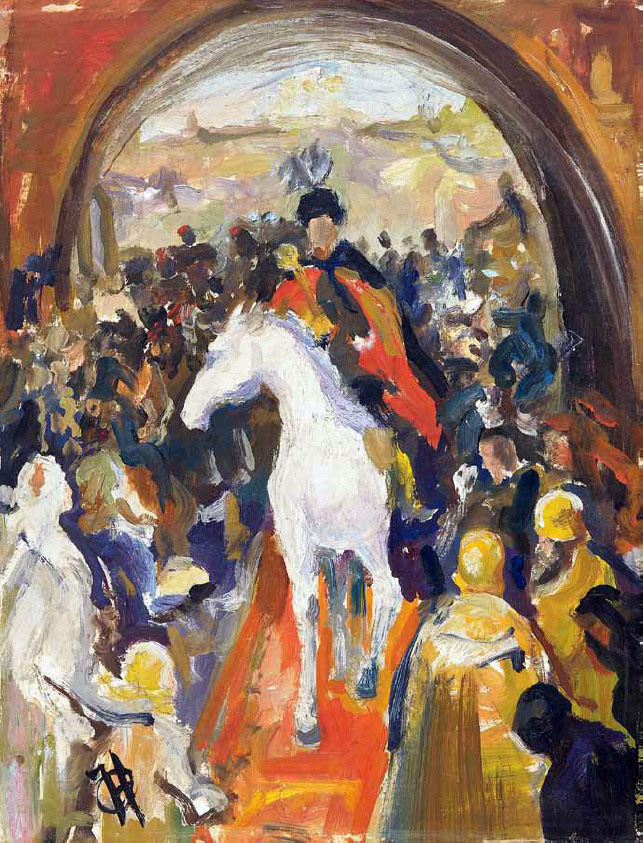 Alexey (Oleksa) Novakovsky. Getman on horseback