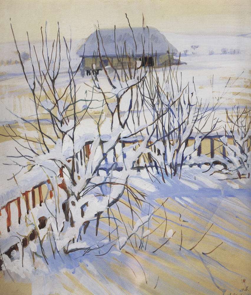 Zinaida Serebriakova. Winter landscape