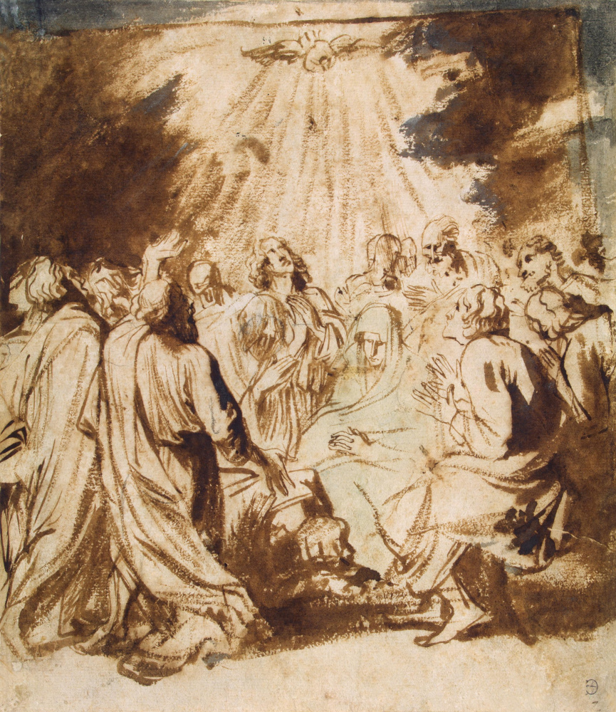 Anthony van Dyck. The descent of the Holy spirit on the apostles