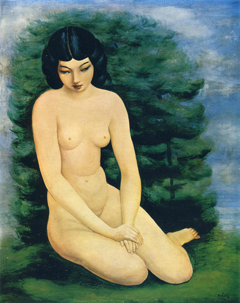 Moses Kisling. Nude in the garden