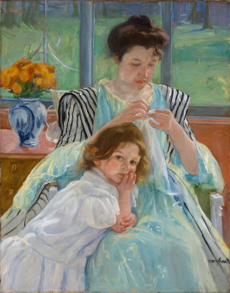 Mary Cassatt. A young mother