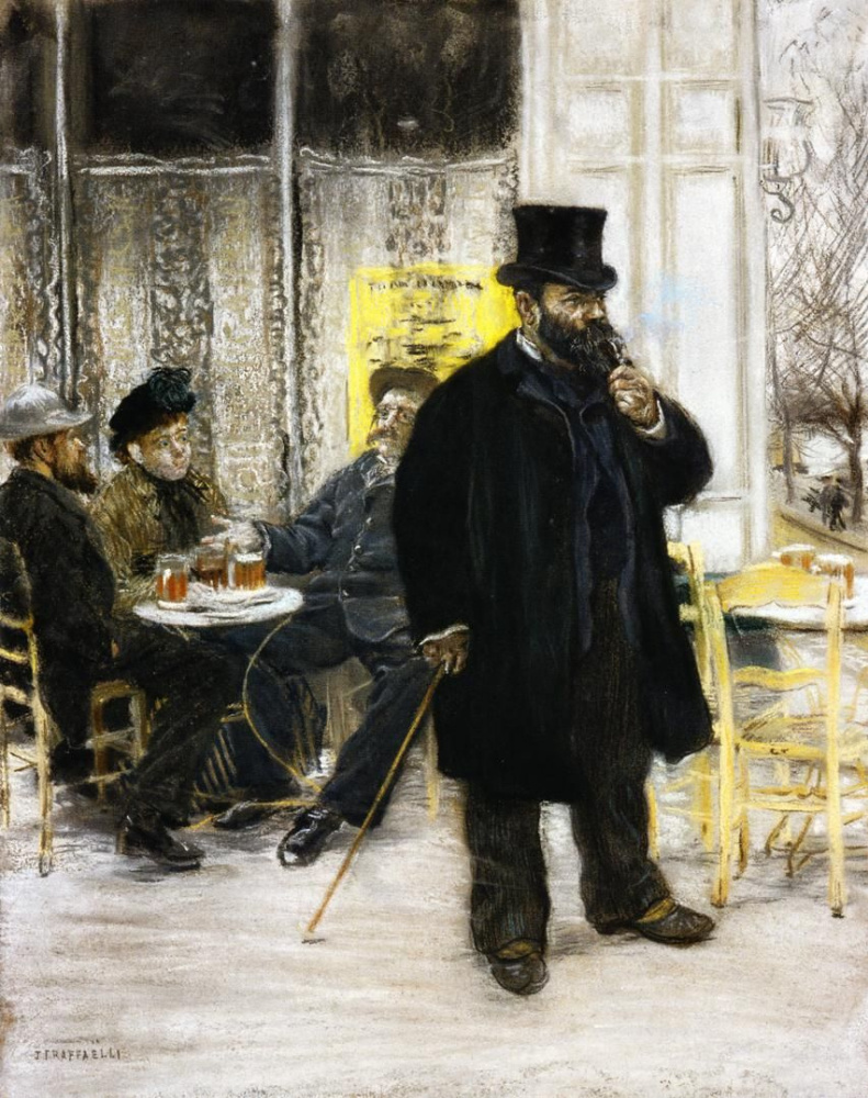 Jean-François Raffaelli. Bohemians in the café