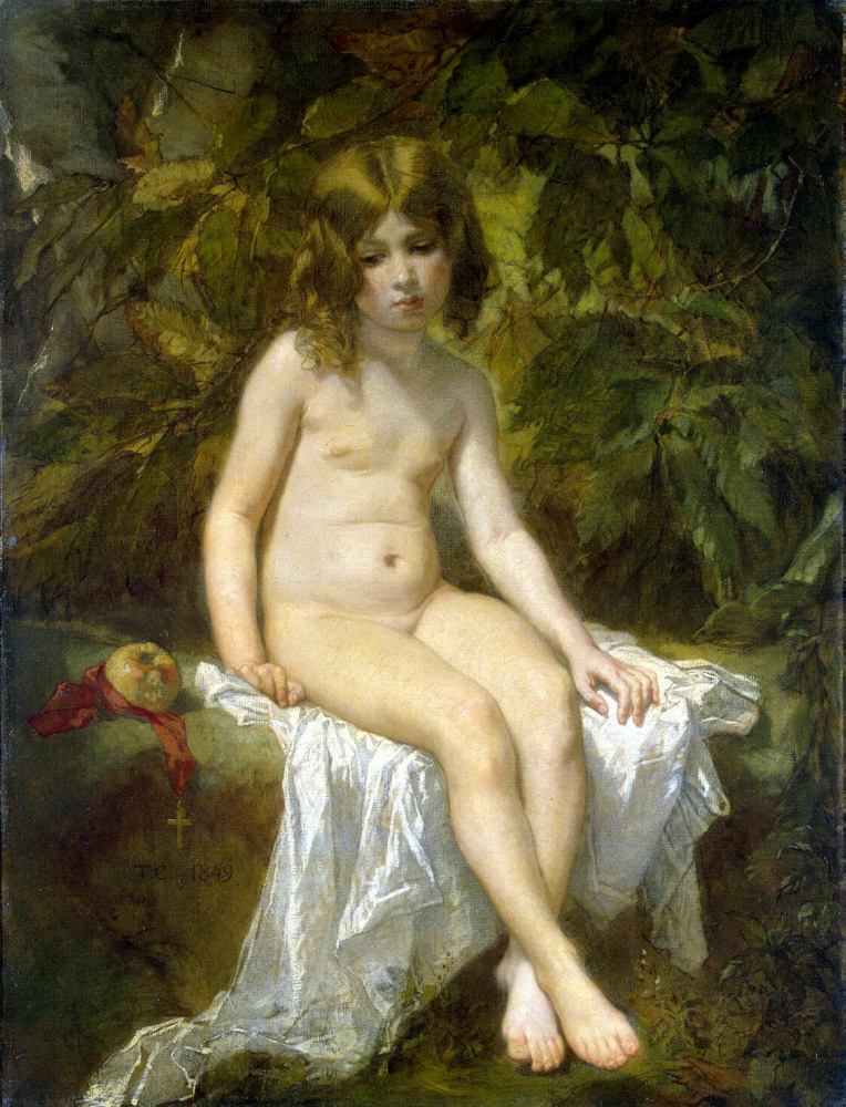 Thomas Couture. Little bather