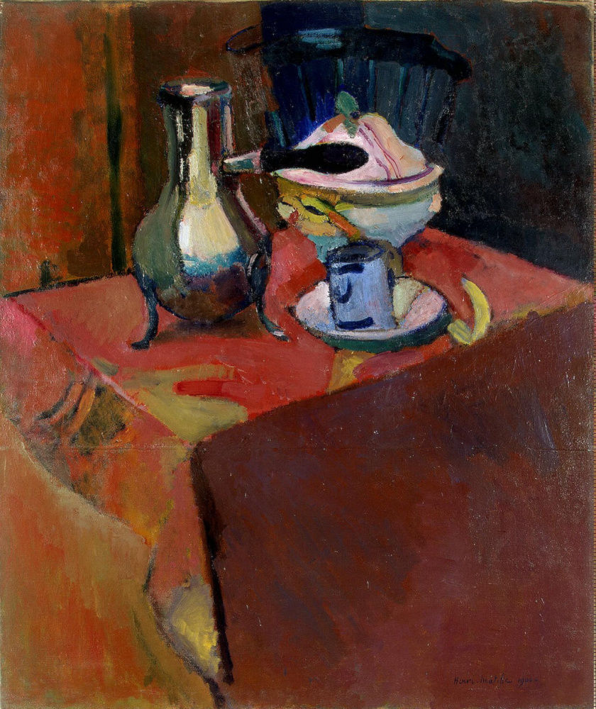 Henri Matisse. Tableware on the table