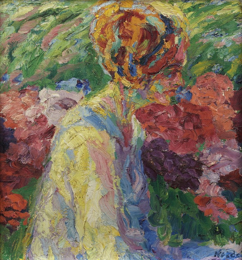 Emil Nolde. The girl in the garden