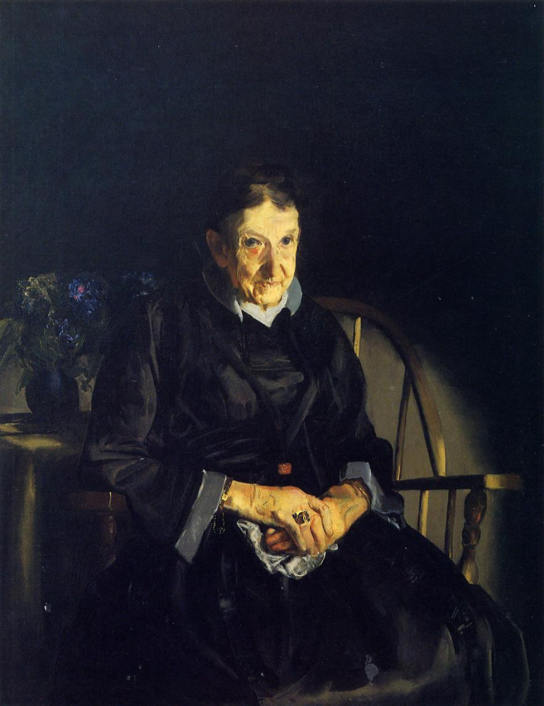 George Wesley Bellows. Old lady in black