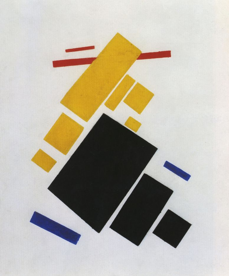 Kazimir Malevich. Suprematist composition: airplane flying