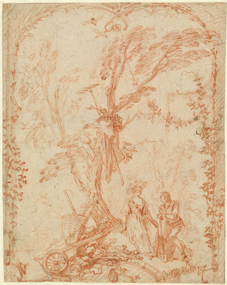 Antoine Watteau. Galante giardiniere