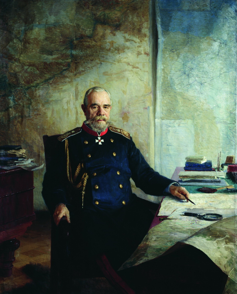 Nikolay Aleksandrovich Yaroshenko. Portrait of Nikolai Nikolaevich Obruchev. 1898 Kislovodsk Memorial Museum-Estate of the artist N. A. Yaroshenko
