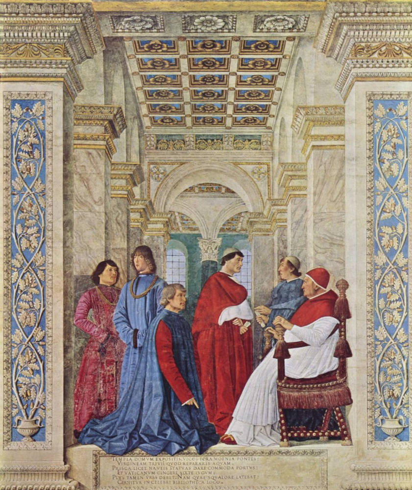 Melozzo da Forlì. Pope Sixtus IV