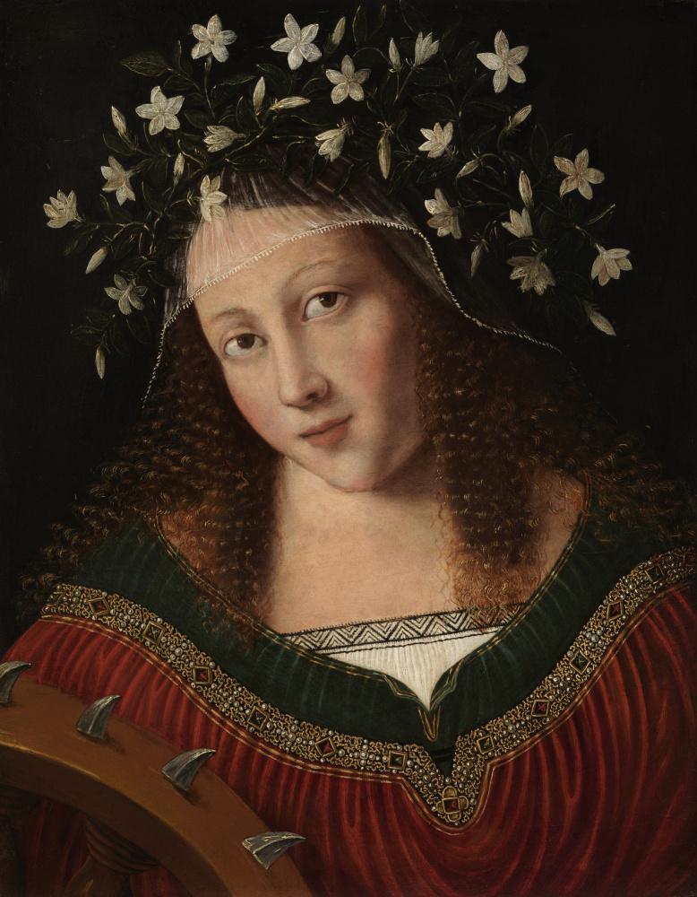 Veneto Bartolomeo. Saint Catherine in the crown