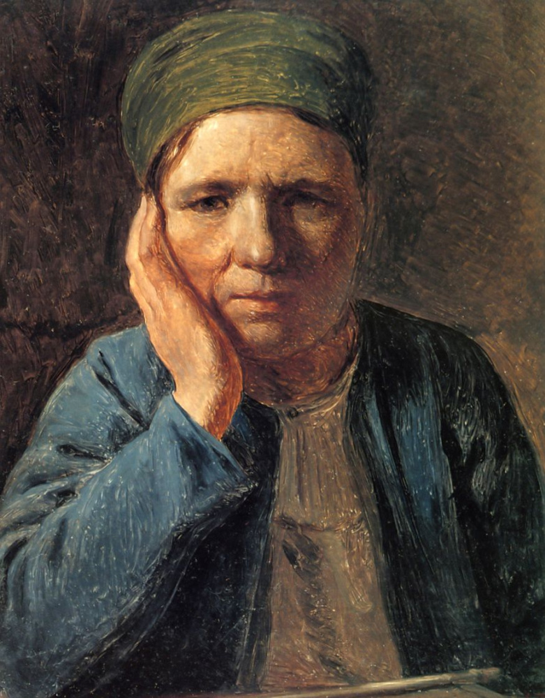 Alexey Gavrilovich Venetsianov. Peasant woman leaning on hand