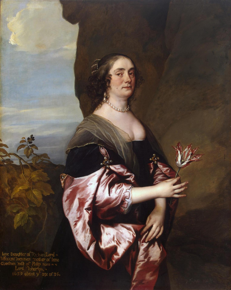 Anthony van Dyck. Portrait of Jane Wenman, lady Goodwin