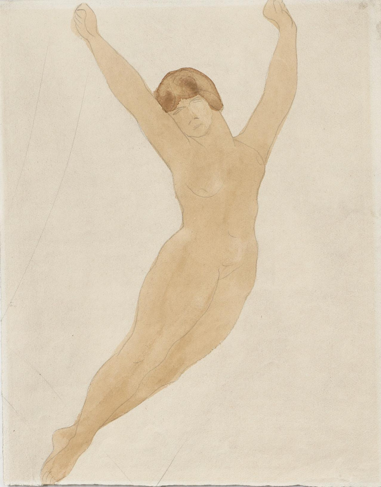 Auguste Rodin. Flying female figure