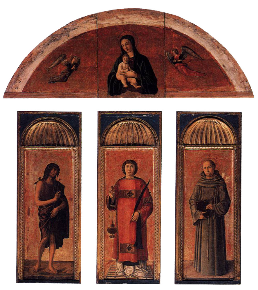 Giovanni Bellini. Triptych of Saint Lorenzo (co-authored with Jacopo Bellini)