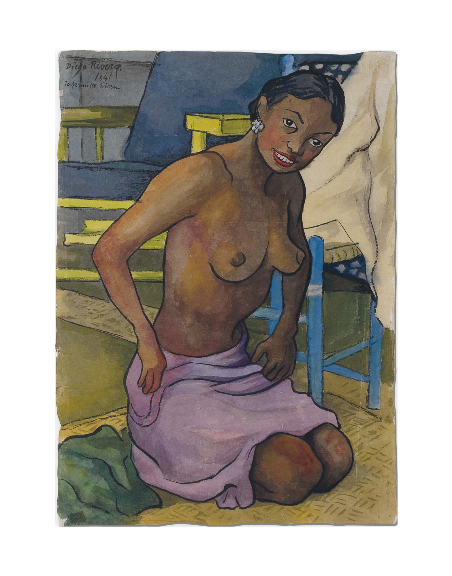 Nude, 1941, 26×38 cm by Diego Maria Rivera: History, Analysis & Facts |  Arthive