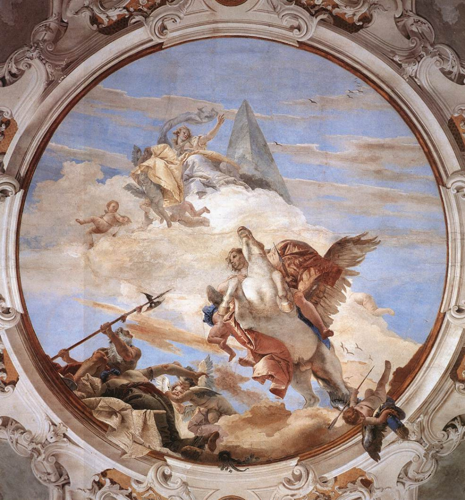 Giovanni Battista Tiepolo. Bellerophon in Pegasus