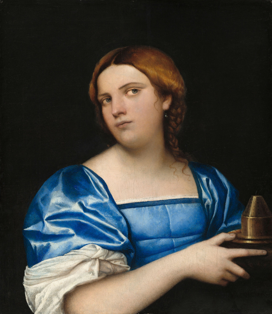 Sebastiano del Piombo. Woman in Blue with Incense Burner