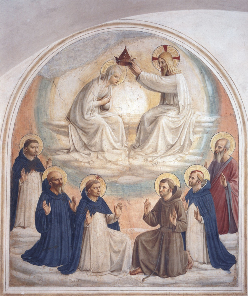 Фра Беато Анджелико. 圣母玛利亚的加冕礼。 1440至1442年