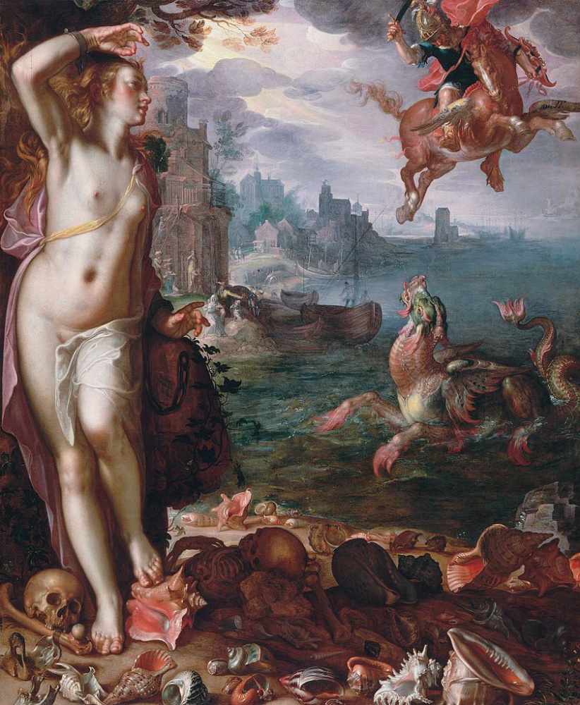 Joachim Jutteval. Perseus saves Andromeda