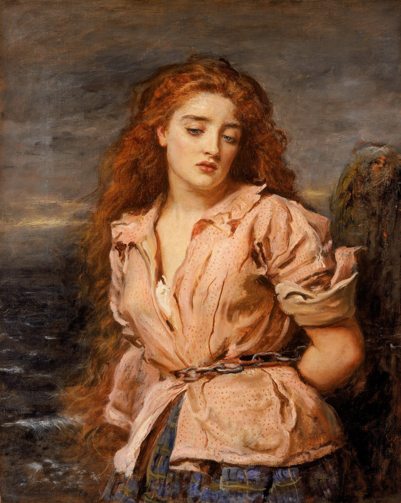 John Everett Millais. The Martyr of the Solway (portrait of Margaret Wilson)