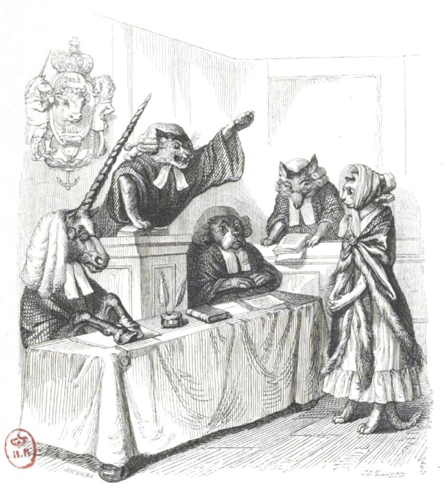 Jean Ignace Isidore Gérard Grandville. I am an English cat and I am innocent ... "Scenes of public and private life of animals"