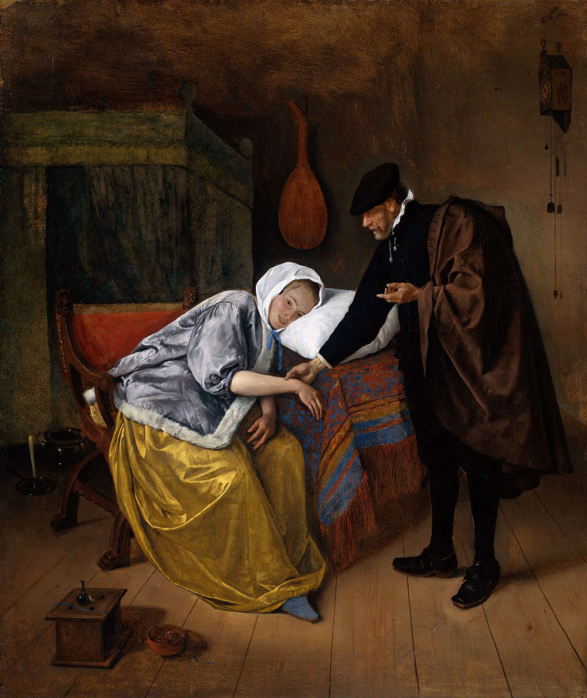 Jan Steen. Sick girl