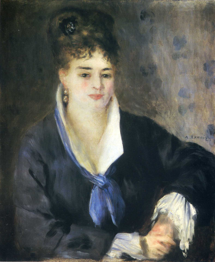 Pierre-Auguste Renoir. The lady in black