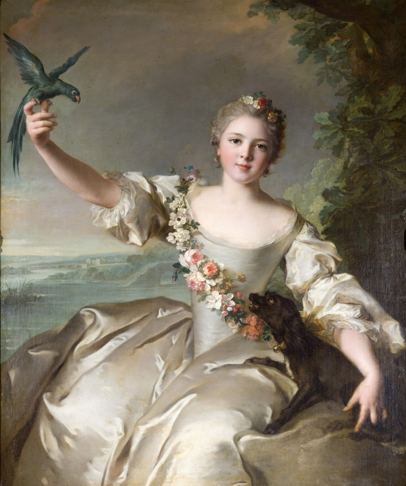 Jean-Marc Nate. Portrait of Mathilde de Canisy, Marquise d'antan