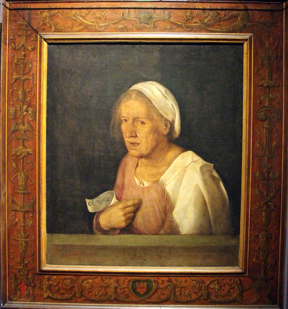 Old woman. Portrait of an old woman