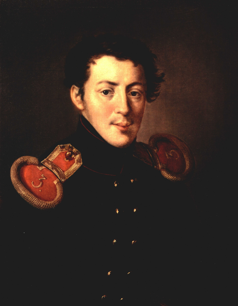 Vasily Tropinin. Portrait of captain Ivan Alymov