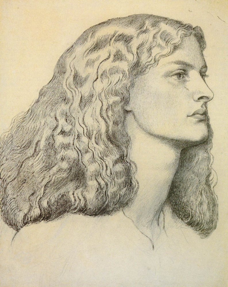 Dante Gabriel Rossetti. Portrait Of Annie Miller