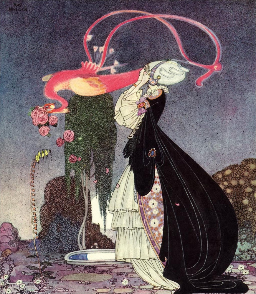 Kay Nielsen. Illustration for the book "In powder and crinoline". Old tales