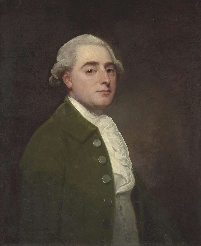 George Romney. Gentleman in Green (Portrait of Mr. Light from Calvendon)