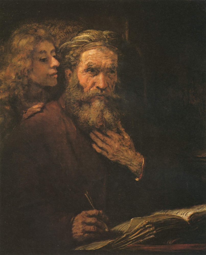 Rembrandt Harmenszoon van Rijn. Evangelist Matthew and the angel