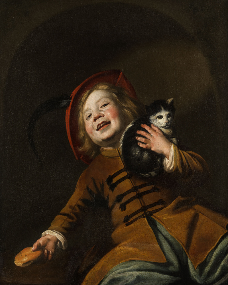 Judith Leyster. Portrait of a boy with a cat
