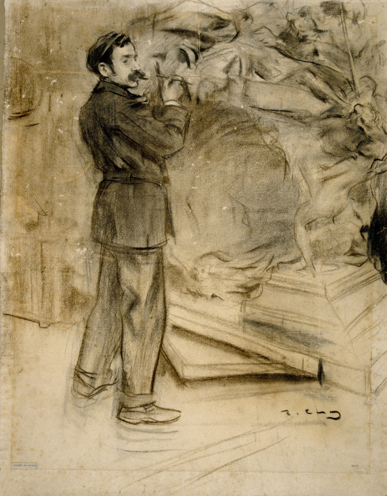 Ramon Casas i Carbó. Portrait of Mariano Benlliure