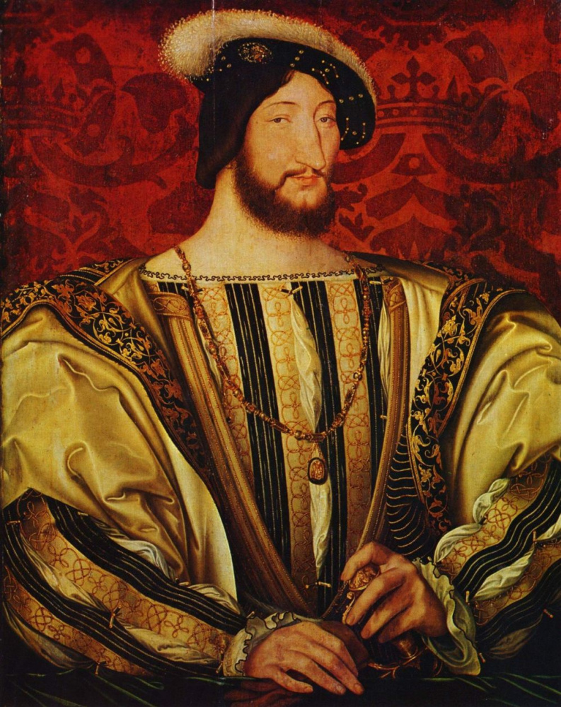 Jean Clouet. Portrait of the king of France Francis I