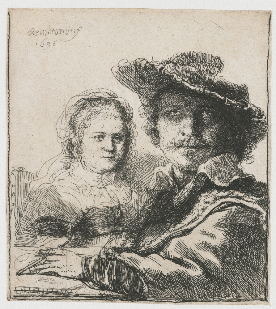 Rembrandt Harmenszoon van Rijn. Self-portrait with Saskia