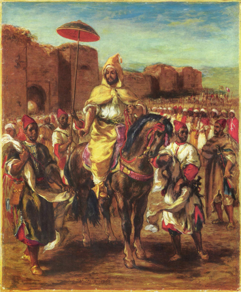 A portrait of the Sultan of Morocco, Muley Abd-El-Rahman