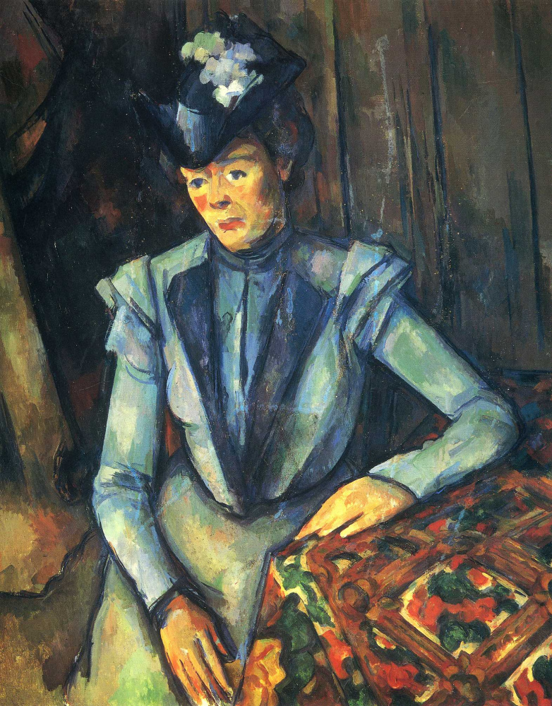 Paul Cezanne. Dame en bleu