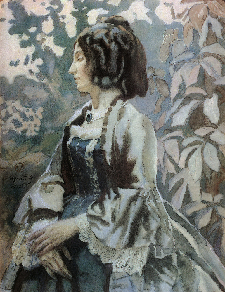 Victor Elpidiforovich Borisov-Musatov. La dama de azul. 1902