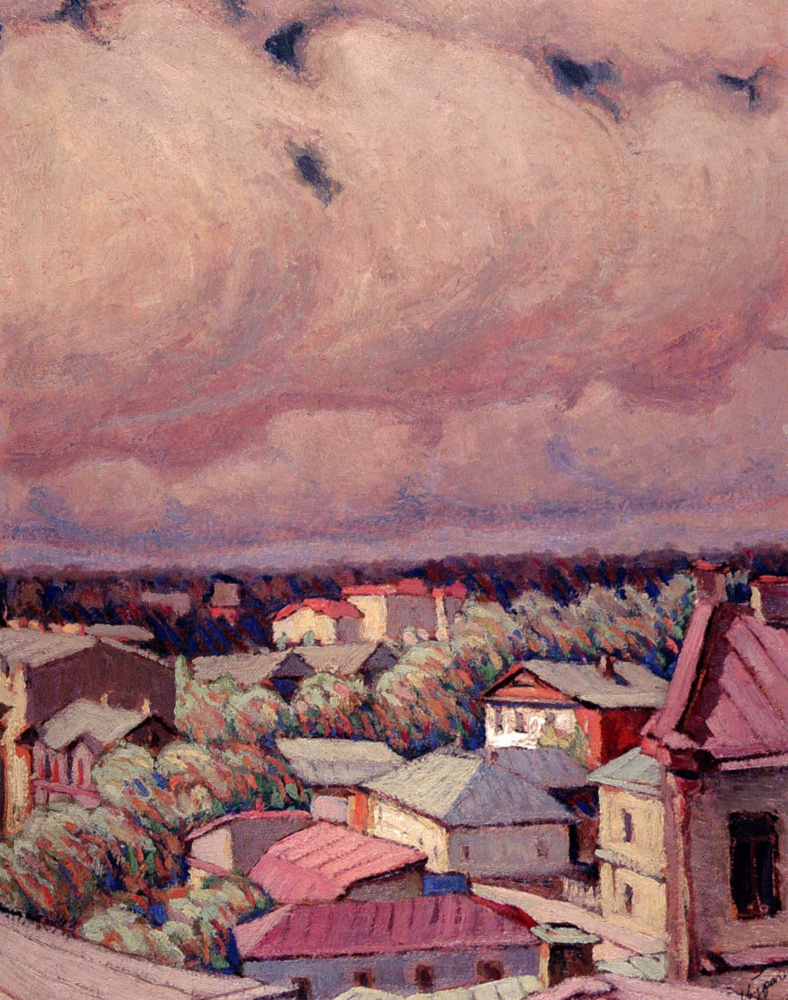 Nikolay Grigorievich Burachek. Dächer der Stadt
