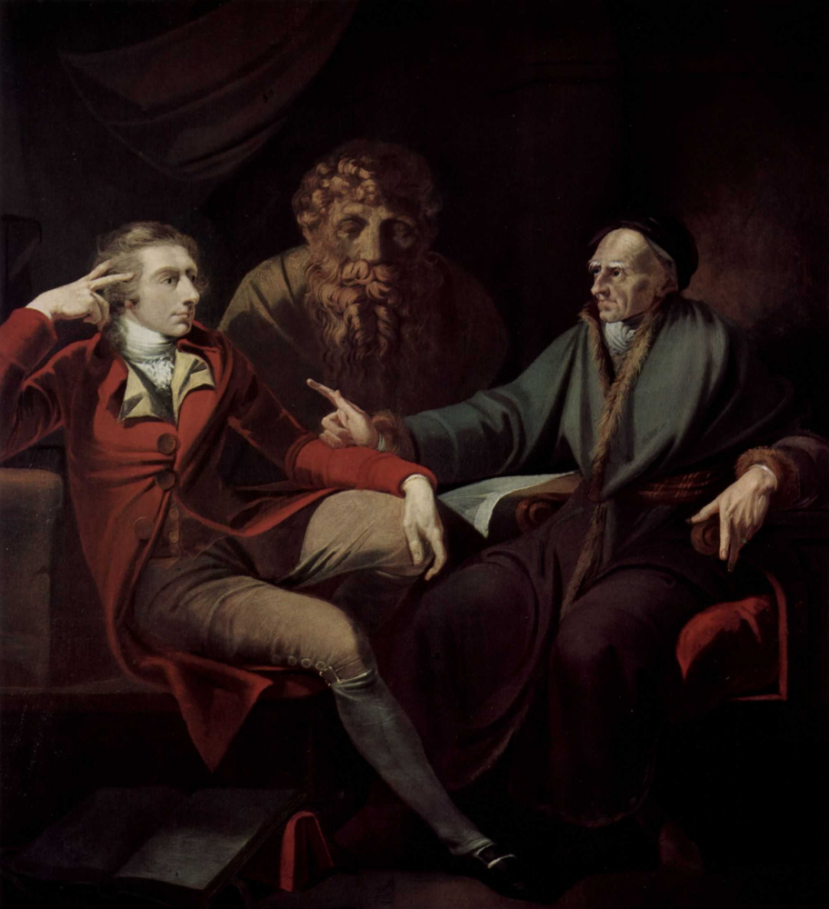 Johann Heinrich Fuessli. Conversation with the artist Johann Jakob Baderom