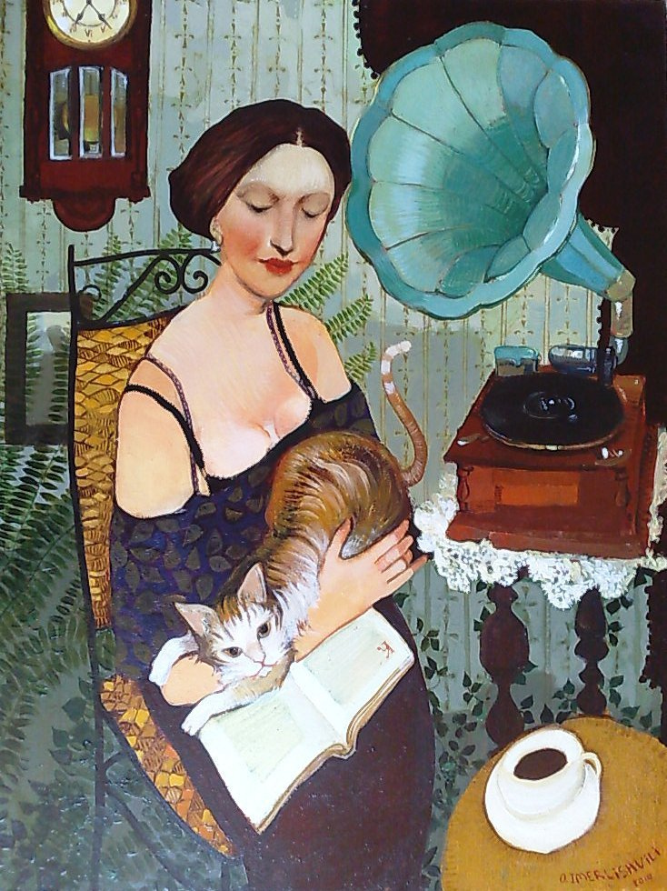 Otar Imerlishvili. Ragazza con un libro