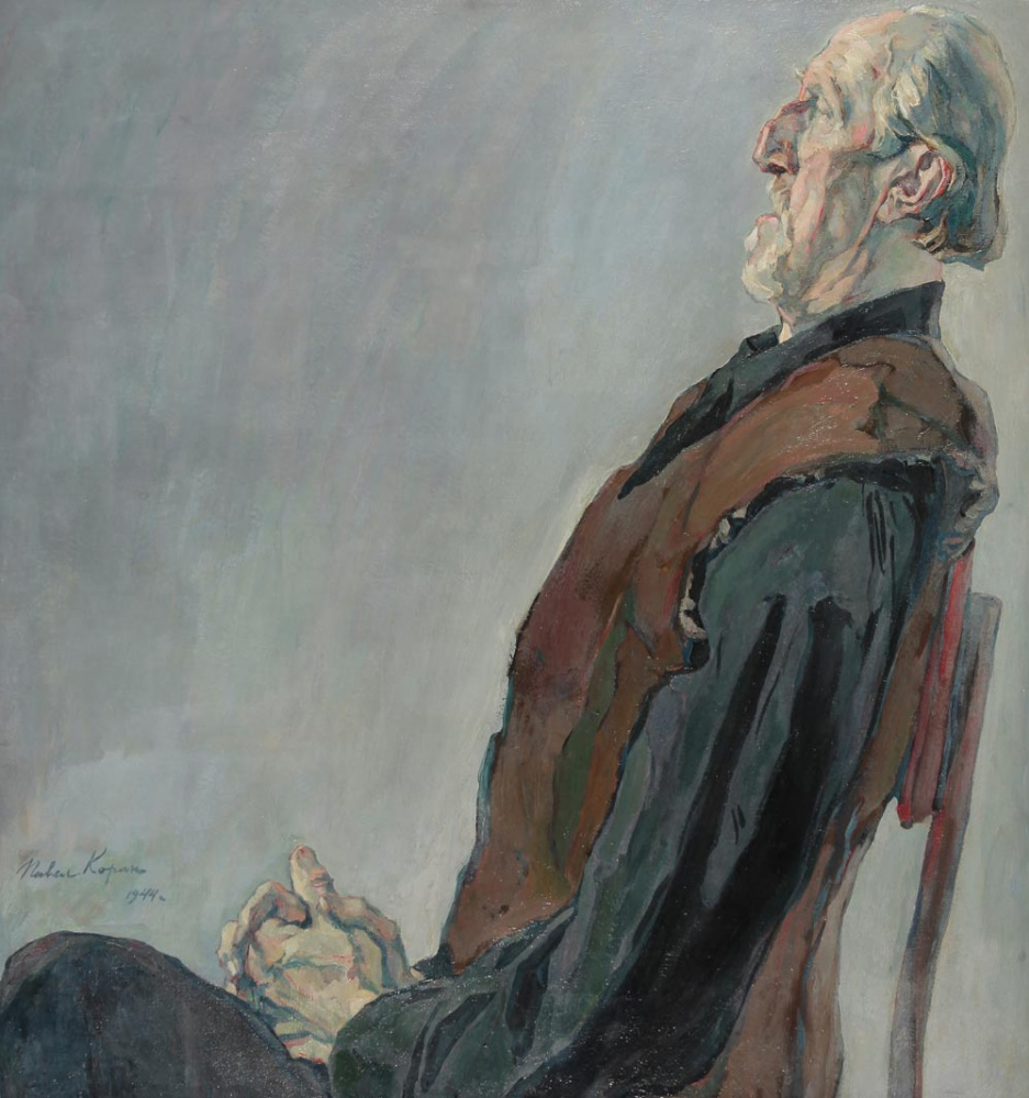 Pavel Dmitrievich Korin. Portrait of an old man. M. K. Kholmogorov